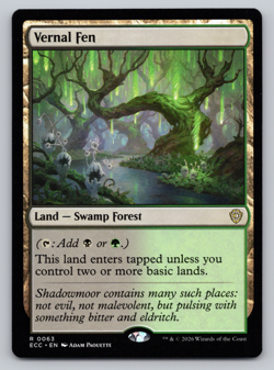 Vernal Fen Land - Commander: Lorwyn Eclipsed MTG - BC - Image 1