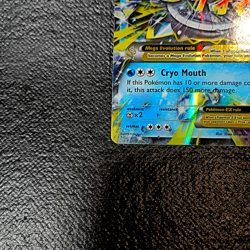 2015 Pokemon Mega M Glalie EX Full Art Holo Ultra Rare 35/162 LP *EX*QRSC* - Image 4