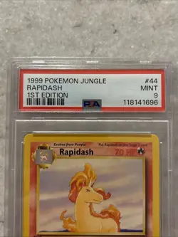 1999 Pokemon Jungle 1st Edition Rapidash #44 PSA 9 Mint - Image 2