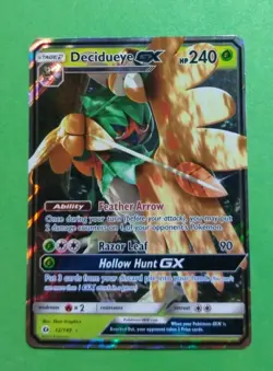 Decidueye GX 12/149 SM Base Set Holo Pokemon, LP - Image 1