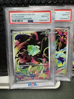 2025 Pokemon Mega Evolution Venusaur SIR Bulbasaur Ivysaur PSA 10 Sequential - Image 2