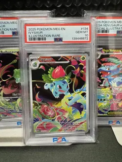 2025 Pokemon Mega Evolution Venusaur SIR Bulbasaur Ivysaur PSA 10 Sequential - Image 3