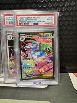 2025 Pokemon Mega Evolution Venusaur SIR Bulbasaur Ivysaur PSA 10 Sequential - Image 4