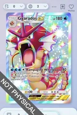 Pokemon TCG POCKET - Gyarados Shiny 2⭐, Wisdom of Sea and Sky, English - Image 1