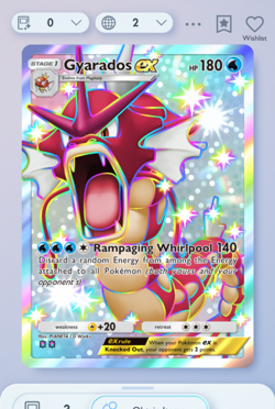 Pokemon TCG POCKET - Gyarados Shiny 2⭐, Wisdom of Sea and Sky, English - Image 3