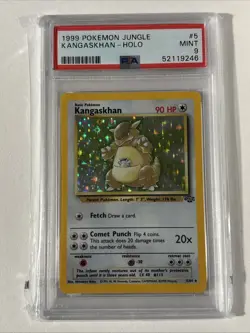 1999 Pokemon Jungle Kangaskhan Holo #5 PSA 9 Mint - Image 1
