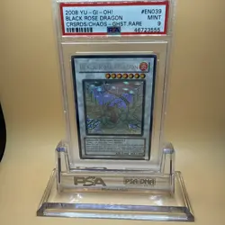Yu-Gi-Oh! Black Rose Dragon Unlimited Ghost Rare CSOC-EN039 PSA 9 Mint - Image 1