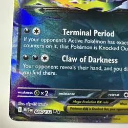 Mega Absol ex 086/132 Pokemon TCG Card Mega Evolution English Near Mint - Image 4