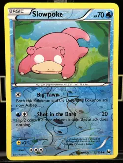 Slowpoke Pokemon TCG Dark Explorers Reverse Holo Common Card #23/108 - Image 3