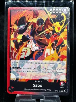 Sabo OP13-004 L Carrying on His Will - ONE PIECE Card Game Japanese - Image 1