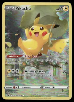 Pokemon Cards Pikachu GG30/GG70 Crown Zenith Galarian Gallery Holo NM - Image 1