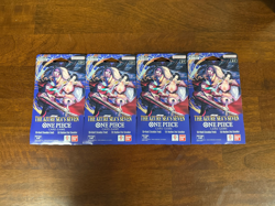 Lot of 4 OP14 EB04 The Azure Sea’s Seven One Piece Card Game Sleeved Booster New - Image 1