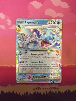 Pokemon Card Lapras ex 032/142 Double Rare Stellar Crown Near Mint - Image 1