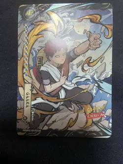NRSA02-AR-001L4 Gold Alternate Rare Gaara Naruto Kayou Chase Card English 1st Ed - Image 1
