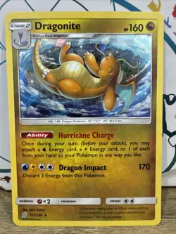 Pokemon Dragonite 151/236 Deck Exclusives Cracked Ice Holo Card NM - Image 1