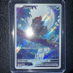 Pokemon TCG Zorua White Flare Illustration Rare Holo Card 142/086 NM Condition - Image 1