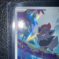 Pokemon TCG Zorua White Flare Illustration Rare Holo Card 142/086 NM Condition - Image 2