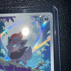 Pokemon TCG Zorua White Flare Illustration Rare Holo Card 142/086 NM Condition - Image 3