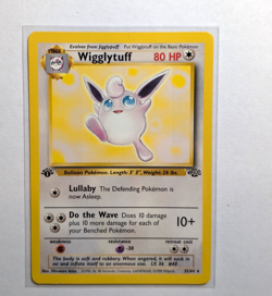 1999 Pokemon TCG Card Wigglytuff 1st Edition Jungle Rare NON HOLO 32/64 USED - Image 1