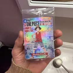 One Piece Monkey D Luffy US Voyage College Basketball Card 1/23 - SHIPS TODAY ⏩ - Image 1