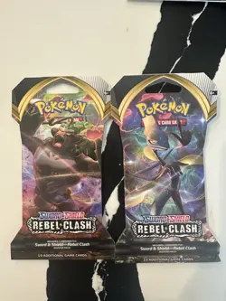 Pokemon TCG Sword and Shield Rebel Clash Blister Sleeved Booster Card Packs 820650806827 - Image 2