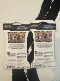 Pokemon TCG Sword and Shield Rebel Clash Blister Sleeved Booster Card Packs 820650806827 - Image 3
