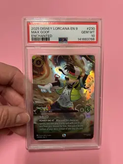 PSA 10 GEM MT 2025 Disney Lorcana EN 9 Max Goof #230 Enchanted - Image 4