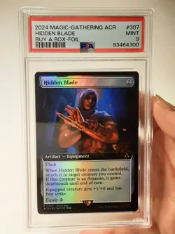 MTG - Buy-a-Box Promo: Assassin's Creed - Hidden Blade - Graded - PSA 9.0 - Image 1