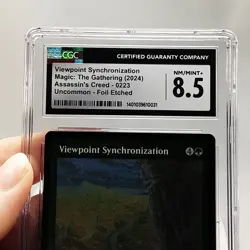 MTG - Assassin's Creed - Viewpoint Synchronization - Foil Etched -Graded CGC 8.5 - Image 3