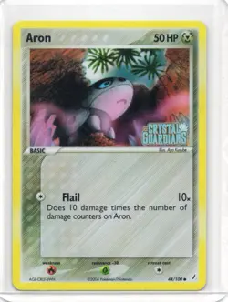 Pokemon Card - Aron Reverse Stamp - 44/100 - Crystal Guardians - 2006 - Image 1