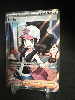 Hilda 164/086 Full Art Ultra Rare White Flare Holo Pokemon TCG Card - Image 2
