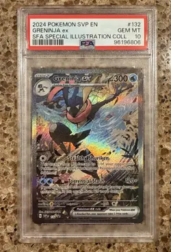 Pokemon TCG Greninja ex SVP 132 PSA 10 Scarlet & Violet Black Star Promo - Image 1