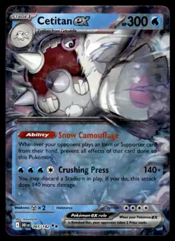 CETITAN EX - 065/182 Double Rare Destined Rivals Pokemon Holo NM - Image 1