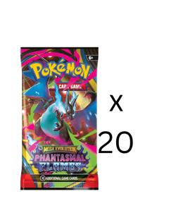 Pokemon Mega Evolution Phantasmal Flames Lot Of 20 Booster Packs - Image 1