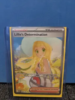 Pokemon TCG Lillie’s Determination Mega Evolution 184/132 SAR English MINT - Image 1