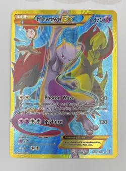Pokemon TCG Mewtwo EX 163/162 Secret Rare XY BREAKthrough HP170 Holo - Image 1