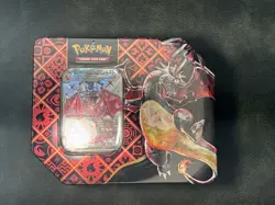 Pokemon TCG Charizard EX Paldean Fates Tin Scarlet & Violet (Factory Sealed) - Image 4