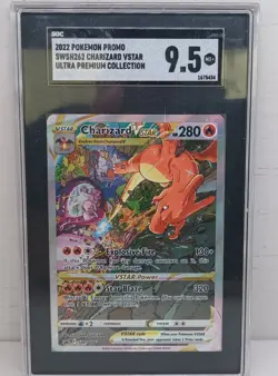 POKEMON CHARIZARD VSTAR SWSH262 UPC SGC 9.5 GEM MINT - ULTRA PREMIUM COLLECTION - Image 1