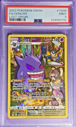 PSA 9 Mint 2022 Pokemon ~ Gengar ~ SWSH - Full Art - Lost Orgin #TG06 - Image 1