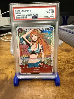 Nami TR Treasure Rare Foil One Piece ST01-007 Wings of the Captain PSA 10 Eng - Image 1