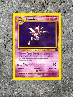 Pokemon TCG Cards Haunter 21/62 Fossil Rare - Image 1