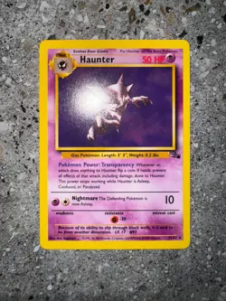 Pokemon TCG Cards Haunter 21/62 Fossil Rare - Image 3