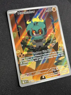 Marshadow 146/132 - Mega Evolutions Holo Illustration Rare Pokemon Card - NM - Image 3