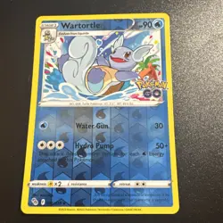 Wartortle 16/78 Pokemon GO Reverse Holo Uncommon Pokemon TCG Card 016/078 - Image 1