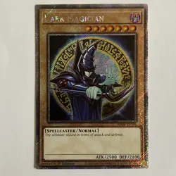 Dark Magician 9th Art 1st Edition Platinum Secret Rare RA04-EN106 Near Mint Card - Image 1