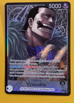 One Piece Card Game Crocodile OP14-079 L Leader Special Art (EN) Near Mint - Image 1