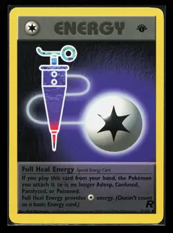 1st Edition Full Heal Energy 81/82 Uncommon Team Rocket Pokemon Card - Image 1