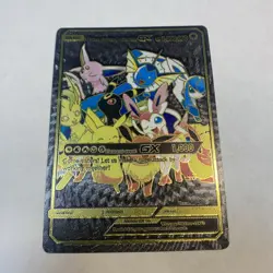 Eevee Sisters & Pikachu GX Hp1000000 Black Foil Fan Art Card Element Event🔥🔥 - Image 1