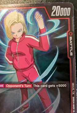 Android 18 FB02-016 Foil Rare Blazing Aura Dragon Ball Super Card Game - Image 3