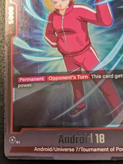 Android 18 FB02-016 Foil Rare Blazing Aura Dragon Ball Super Card Game - Image 4